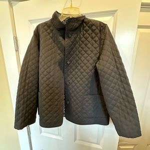 Talbots quilted reversible jacket
